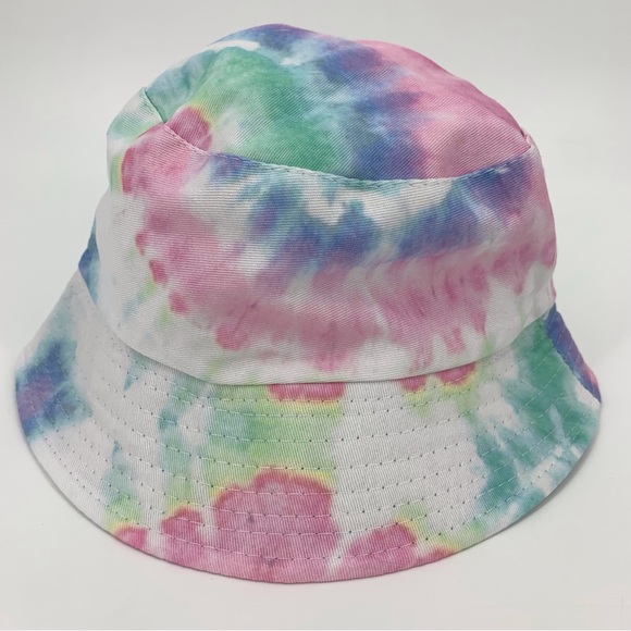 Ardene Tie Dye Yin & Yang Bucket Hat and Faded Black Denim Bucket Hat, One Size - Picture 6 of 16